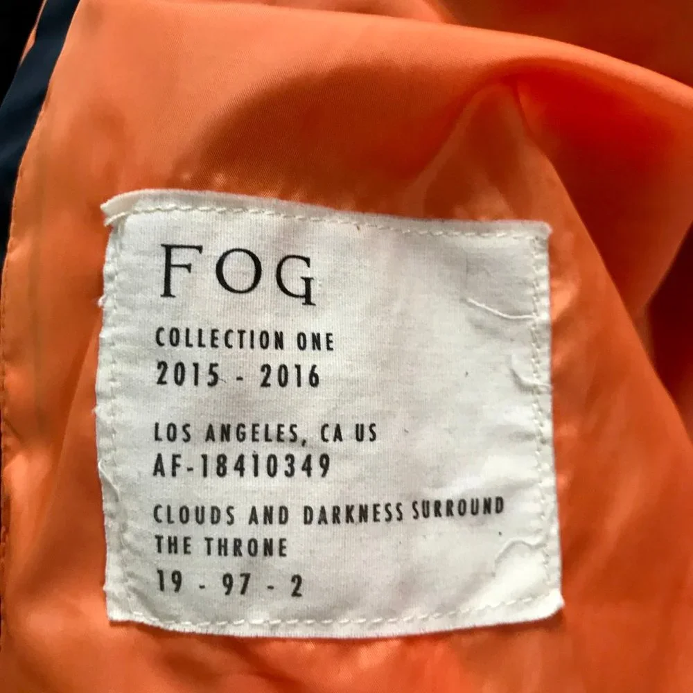 SOLD - Fear of God Bomber Jacket Collection One Sz M - Picture 5 of 9